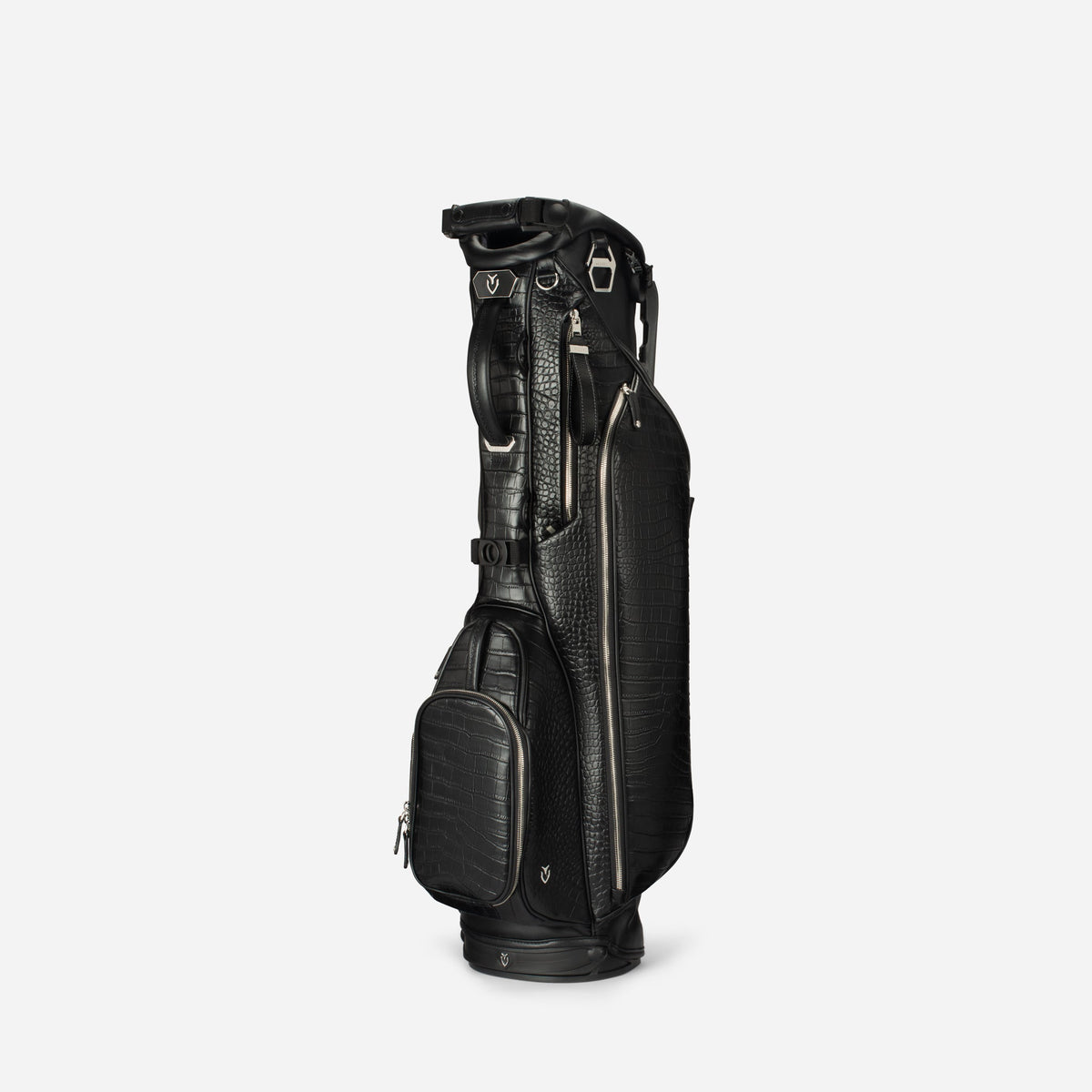 Sunday IV Leather Stand - Croc Black Leather