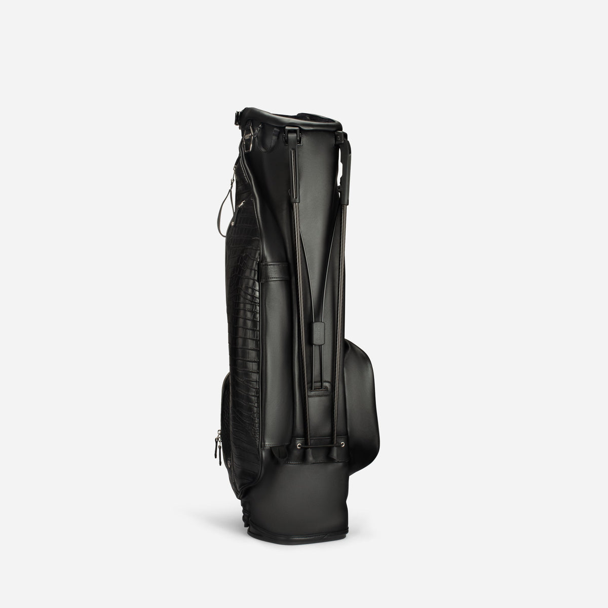 Sunday IV Leather Stand - Croc Black Leather