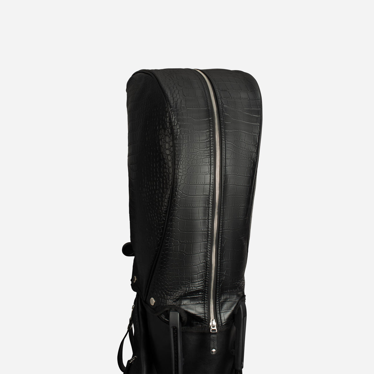 Sunday IV Leather Stand - Croc Black Leather