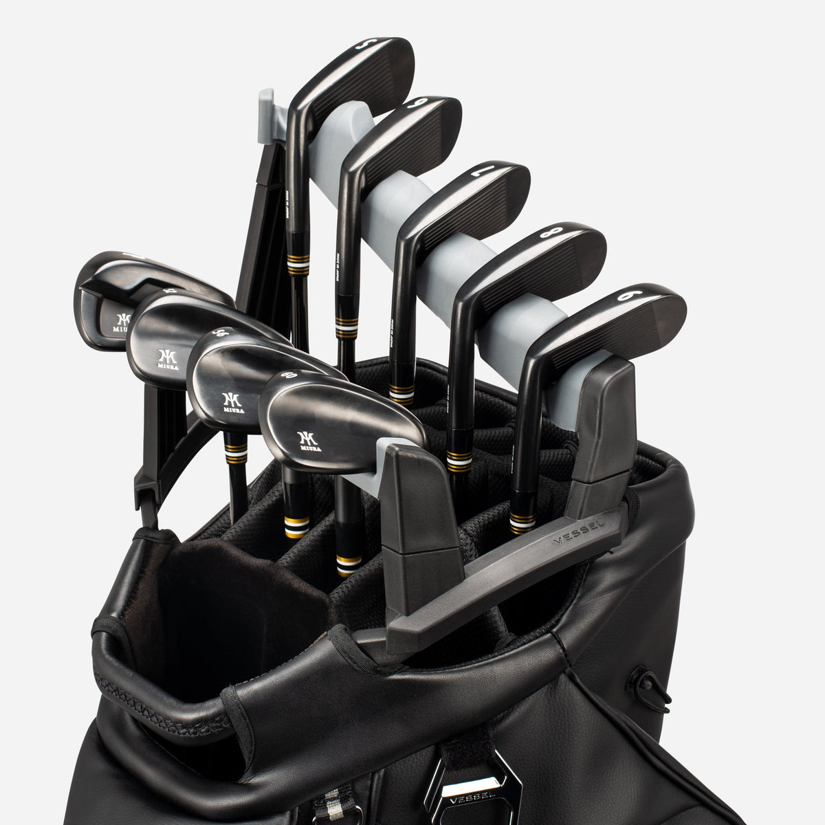 Golf Club Organizer für Lux Pro Cart II - Silver / Black