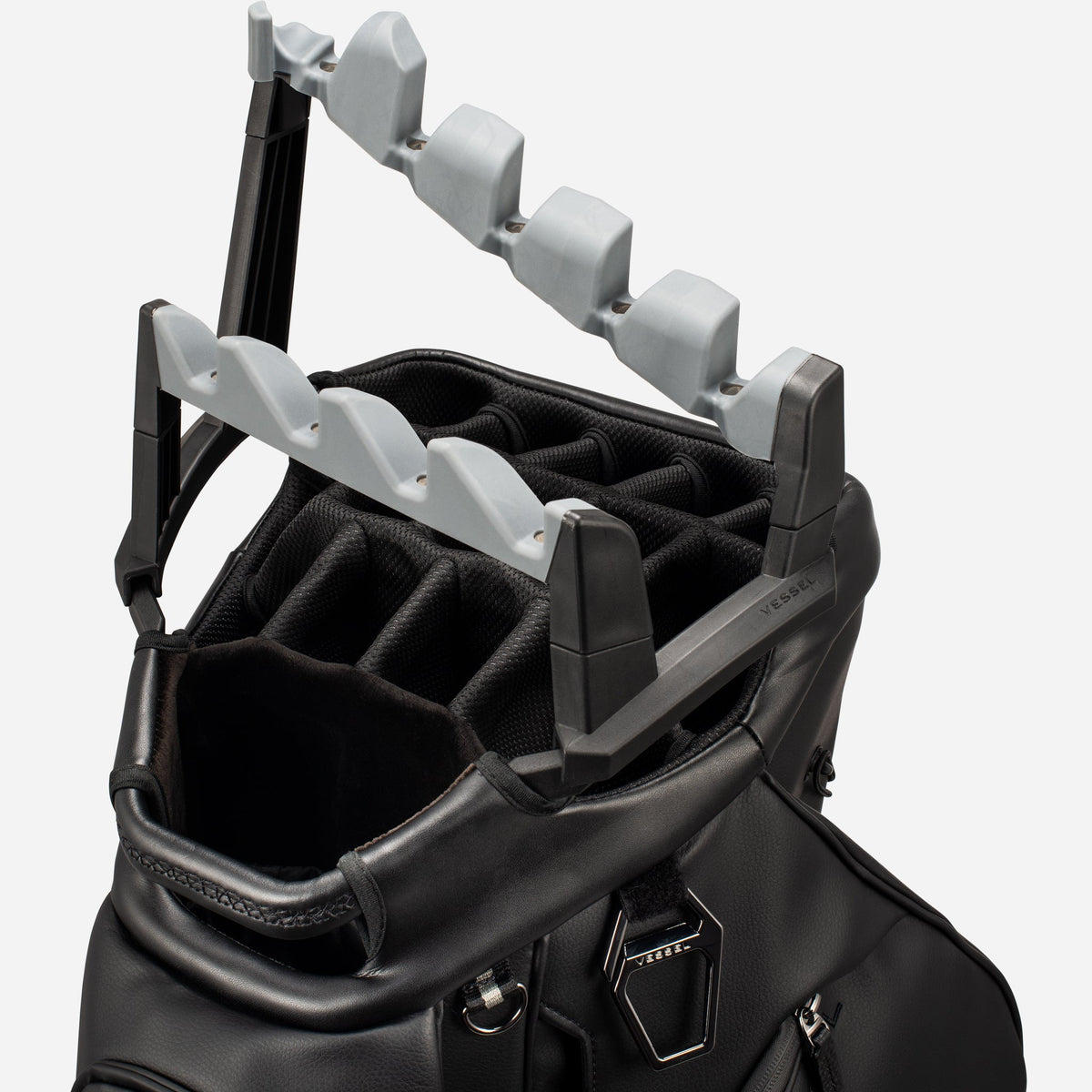 Golf Club Organizer für Lux Pro Cart II - Silver / Black