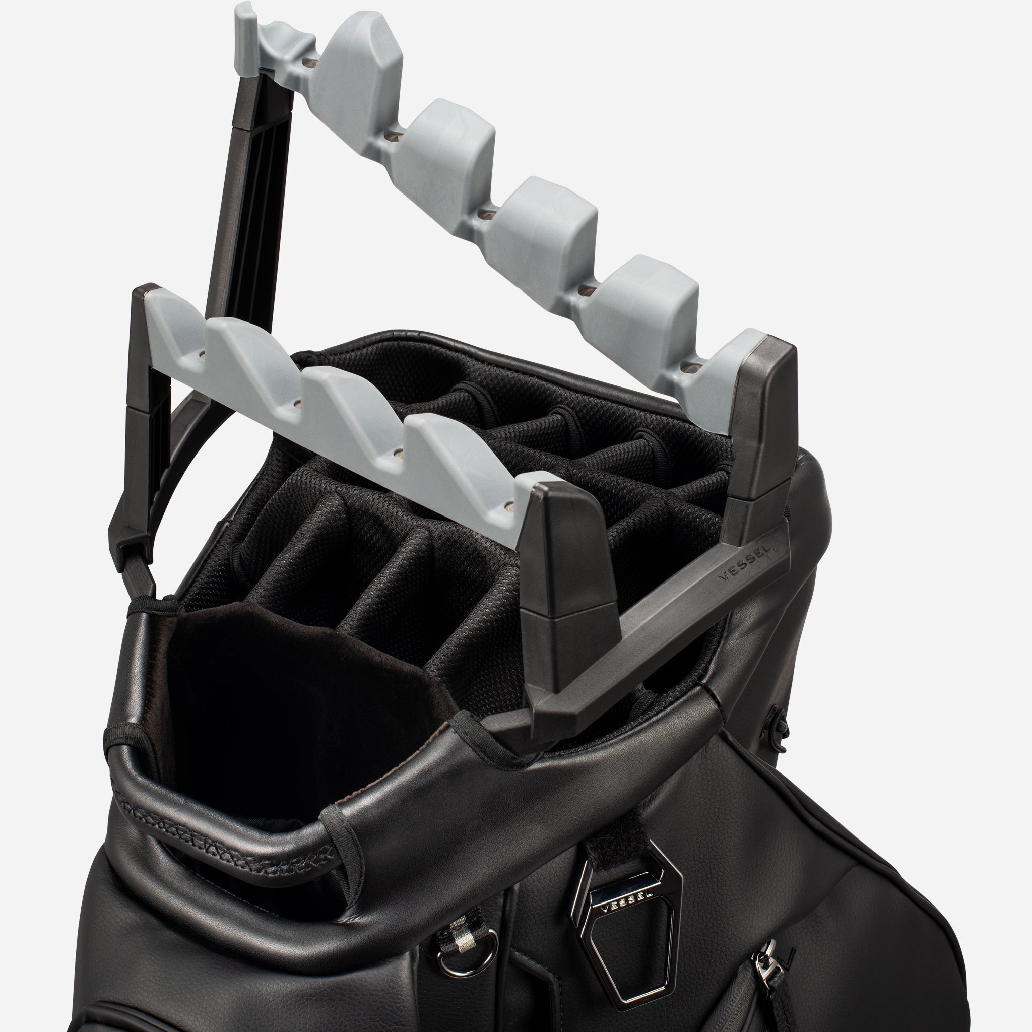 Golf Club Organizer für Lux Pro Cart II - Silver / Black