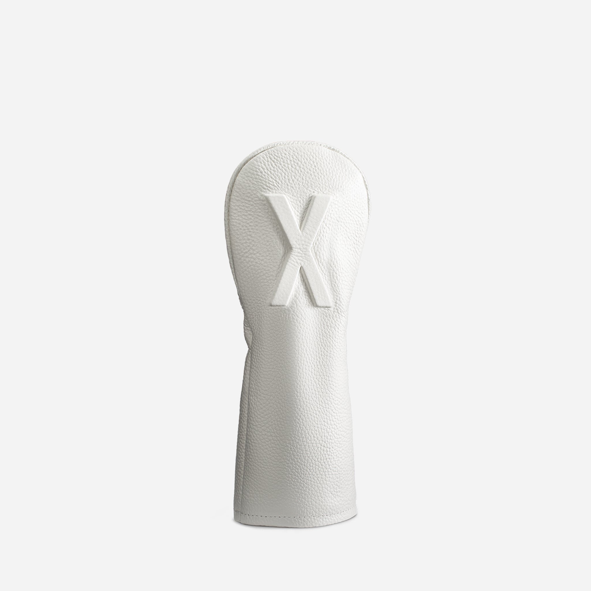 Lux Embossed Headcover - White