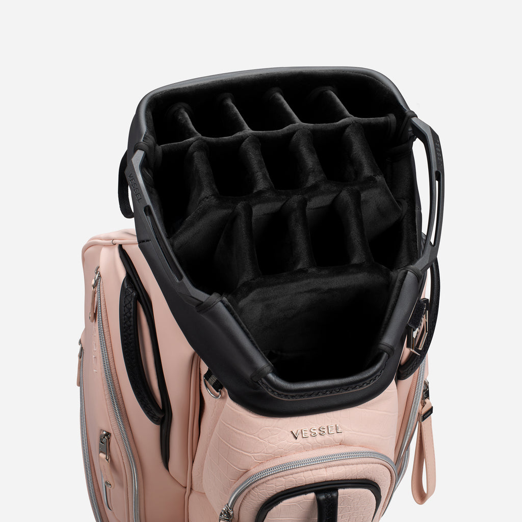 Lux Pro Cart Bag II – Croc Blush