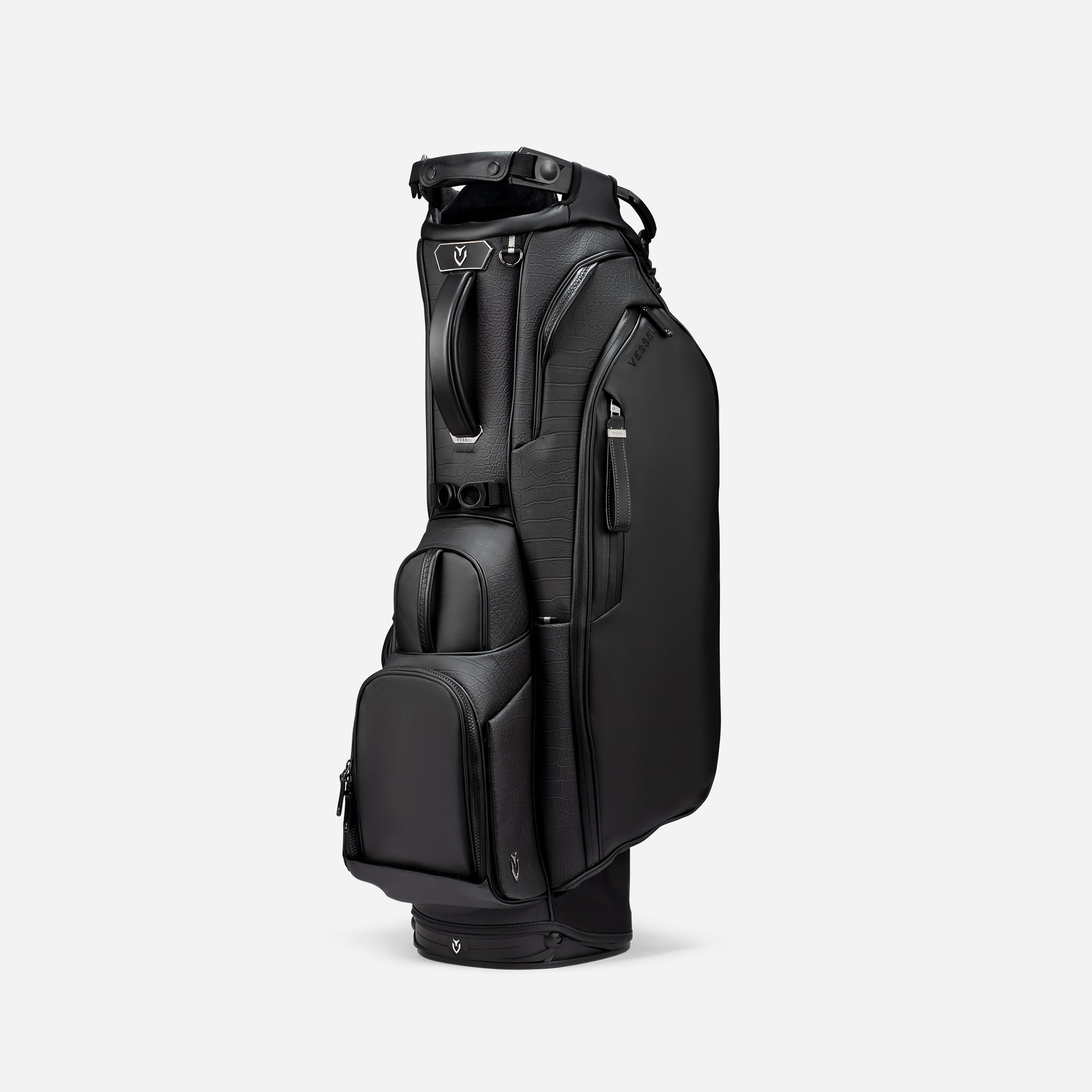 Player V Pro Stand Bag Croc Black | VESSEL Golf – Vessel Golf Germany